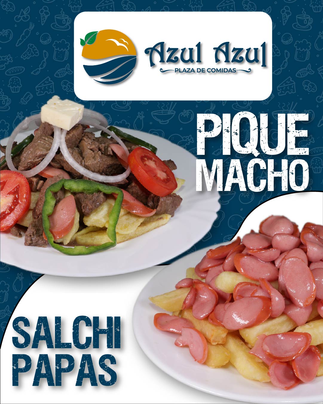 plaza de comidas Azul Azul